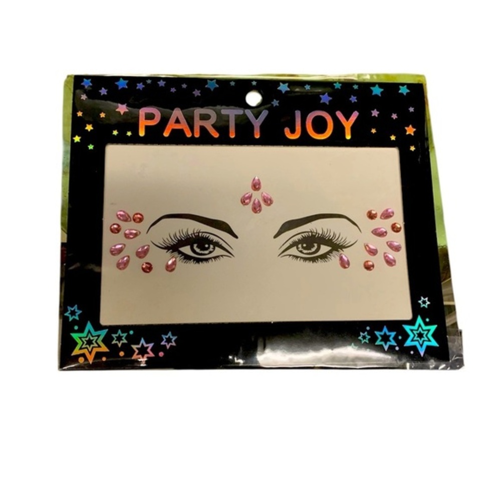 Party Joy Pink Face Jewels